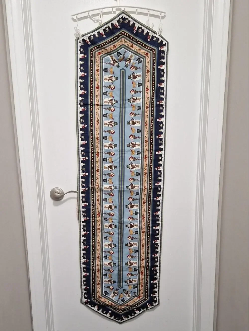 Handmade Christmas Snowman Table Runner